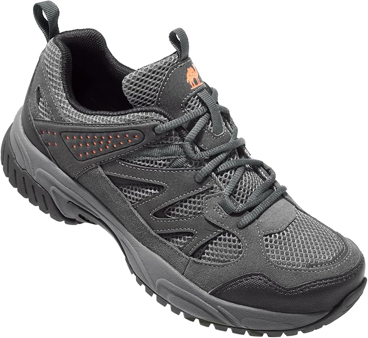 CAMELSPORTS Hiking Shoes Men Lightweight Non-Slip Breathable Sneakers Low Top Walking Shoes for Outdoor Trailing Trekking Walking Climbing