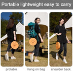 Upgraded XXL Collapsible Stool with Cushion,19.7"H-11.8"D Telescoping Folding Stool for Adults,More Sturdy Portable Camping Stools with Load Capacity 1000lbs for Outdoor,Garden,Fishing,Hiking