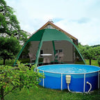 Screen Tent with Removable Floor, Siebwin Large 10'x10' Gazebos with Mosquito Netting and Removable Floor Sunproof Outdoor Canopy Tent for Backyard Party Outside Activities, Green