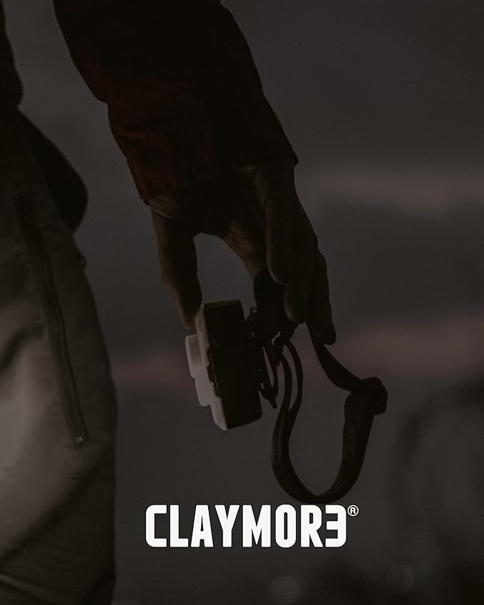 Claymore HEADY+ Khaki Rechargeable Wearable Light – 600 Lumens HeadlampMode 6 Light Mode 90° Adjustable Beam IP54 Water-Resistant USB-C Rechargeable Up to 70 Hrs Runtime for Camping, Running, Outdoor