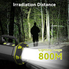 AlpsWolf Updated Camping Lantern Rechargeable, LED Flashlight Spotlight, 4800 Capacity Battery Powered, Portable Camping Light, 4+4 Modes for Emergency, Outdoor Hiking, Power Outages, Fishing