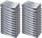 SearQing Emergency Mylar Thermal Blankets Space Blanket(50 Pack)-Camping Blanket Designed for Outdoors, Hiking, Survival, Marathons, Retain Body Heat(Silver Color)