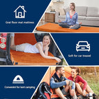 CYMULA CertiPUR-US Memory Foam Camping Mattress Pad, Portable Foam Sleeping Pad for Camping, Roll up Sleeping Mat for Adults Guest Floor Bed for Sleepover, Car, Tent SUV Cot Mattress