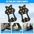 Ice Snow Cleats for Shoes and Boots,Walk Traction Cleats Crampons Anti Slip 11 Studs Ice Snow Grippers Over Shoe for Men Women Walking on Snow Ice