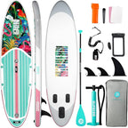 Niphean Inflatable Stand Up Paddle Board with SUP Accessories, Anti-Slip EVA Deck, 10’6’’ Inflatable Paddle Boards for Adults & Youth of All Skill Levels