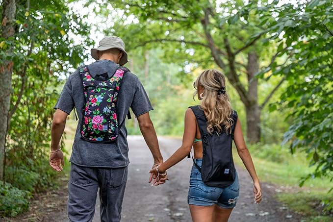 Vibe Festival Gear Hydration Pack Backpack with 2L Water Bladder for Women, Men, Teens, Kids - Hydropack Hydro Sports, Outdoor, Running, Camping, Hiking, Festivals, Raves