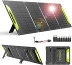 100W Portable Foldable Solar Panel, High Efficiency, DC（5525）/USB-A,USB-C Outputs, 10 DC Adapters, Monocrystalline Silicon, IP67 Waterproof – Your Perfect Outdoor Companion! RV，Camp，Road Trip..