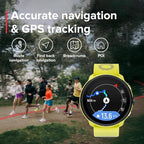 SUUNTO Run Sports Watch, 1.32" AMOLED Touchscreen w/Crown Button, 12D Battery Life, Dualband Accurate GPS, Running Wrist Heart-Rate & Sleep Health Tracking, 35g Lightweight & 4GB Offline Music, Lime