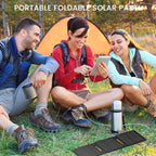 [Upgraded] FlexSolar 20W Portable Solar Panel, High Efficiency ETFE Foldable Panels with 5V USB A/USB C Ports, IP67 Waterproof Power Emergency Solar Charger for Phone Power Bank Camping Backpacking