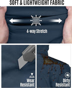 33,000ft Men's Softshell Jacket with Hood Waterproof Windbreaker Lightweight Rain Shell Jacket for Outdoor Hiking Travel