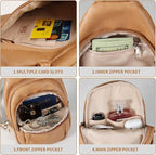 Crossbody Bags for Women Anti Theft Vegan Leather Sling Bag RFID Blocking Chest Bag for Travel