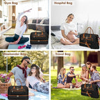 Travel Duffle Bag Weekender for Women - Carry-On Overnight Bag Personal Item Bag with Shoe Compartment & Wet Pocket Large Weekend Tote Bags with Toiletry Bag Hospital Bags for Labor and Delivery
