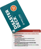 Disaster Deck - Emergency Disaster Survival Cards - Waterproof Pocket Guide for Bug Out Bag Kit