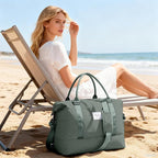 Travel Duffel Bag, Sports Tote Gym Bag, Shoulder Weekender Overnight Bag for Women