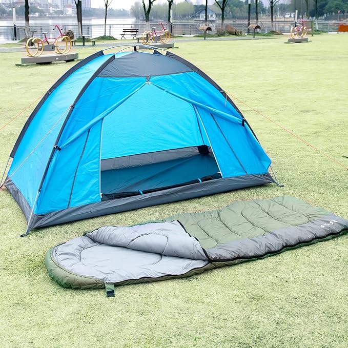 Sleeping Bag for Adults & Kids,Waterproof Lightweight Backpacking Sleeping Bags, Envelope Hooded 3 Season for Camping Hiking Outdoor Travel