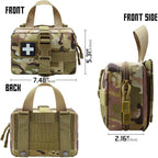 Upgrade Molle Rip Away Ifak Pouch, Tactical Small Belt First Aid Pouch Medical Utility EMT Pouch Only