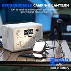 WUBEN F5 Camping Lantern 500LM Rechargeable Lantern, 5200mAh Portable LED Camping Light up to 500 Hours, IP64 Waterproof Camping Flashlight for Emergencies Power Outages Home Tent Hurricane Outdoor