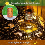 Chicken Solar Lanterns Outdoor Waterproof Hanging Solar Lights Chicken Gifts for Women Men Metal Decorative LED Chicken Lanterns for Garden Decor,Yard,Patio,Lawn,Tabletop,Pathway,Landscape