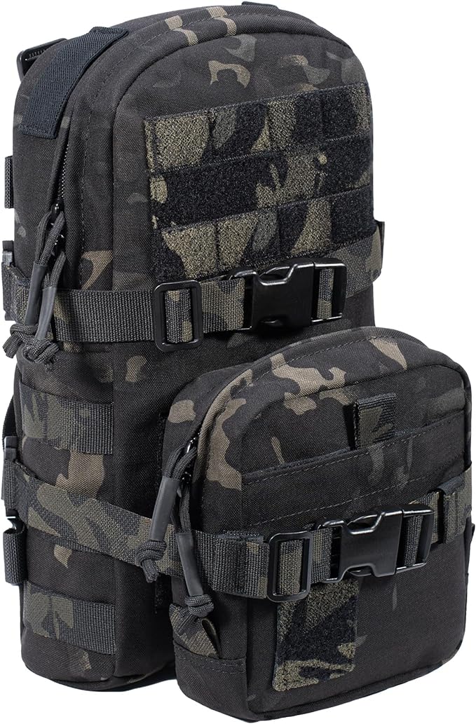 Tactical Small MOLLE Hydration Pack Outdoor Water Bladder Carrier Pack for Vest Backpack