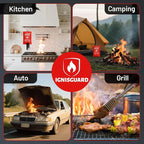 Emergency Fire Blanket for Home and Kitchen, 2-Pack 40"x40", Fiberglass Fire Blankets Emergency for Home BBQ Grill Camping Car Office Warehouse Picnic Fireplace Fireproof Survival Safety