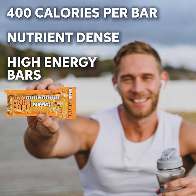 SOS Food Lab Emergency Food Bar (36 Energy Bars, 9 Assorted Flavors) - 400 Calorie, Low Sodium, Nutrient Dense Millenium Bar - Ready to Eat, 5 Year Shelf Life Survival Food for Disaster Preparedness