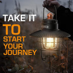 EverBrite LED Camping Lantern, USB C Rechargeable Lantern with 3 Light Modes, Vintage Outdoor Lanterns with Power Bank Function for Power Outages, Hurricane, Emergency, Fishing