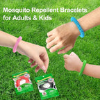 30 Pack Mosquito Repellent Bracelets, DEET-Free Waterproof Bands, Individually Wrapped