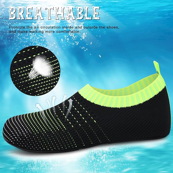 ANLUKE Womens Mens Water Shoes Barefoot Quick-Dry Aqua Socks for Beach Swim Surf Water Sport