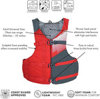 Stohlquist FIT Oversized Adult Life Jacket, US Coast Guard Approved Type III Life Vest, PFD for Men and Women, Easily Adjustable, Lightweight and High Buoyancy. Plus Size (48-60" Chest)
