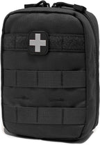 Carlebben EMT Pouch MOLLE Ifak Pouch Tactical MOLLE Medical First Aid Kit Utility Pouch (With Medical Supplies)