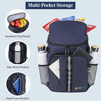 SUN CUBE Cooler Backpack 33 Can, Leakproof Insulated Backpack Cooler for Men Women, Camping Cooler Backpack for Beach Travel Hiking, Waterproof Lunch Backpack, Navy