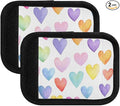 Hearts Pastel Rainbow Luggage Handle Wrap for Suitcase Luggage Tags Handle Covers Identifiers Soft Decorations Travel Accessories 2 Pack