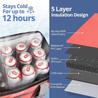 Maelstrom Collapsible Soft Cooler Bag, 24/30/60/75 Cans Beach Cooler, Ice Chest, Leakproof & Portable for Beach, Camping, Road Trips & Grocery Shopping