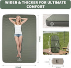 Self Inflating Sleeping Pad with Electric Pump, 4" Ultra-Thick Memory Foam Camping Pad, 40s Fast Inflating Camping Mattress Pad, 4-Season Insulated Camp Sleeping Mat for Outdoor/Travel/Tent (Twin)