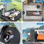 Sleeping Pad for Camping, Self Inflating Camping Pad with Pillow, 3.14" Compact Thick Memory Foam Camping Mattress Pad, Travel Portable Camp Sleeping Mat with Built in Pump