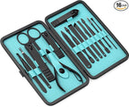 Utopia Care Nail Clippers Professional Nail Kit or Manicure Kit for Women and Men, Stocking Stuffers or Groomsmen Gifts Pedicure Set for Fingernail, Toenail Clippers with Travel Case