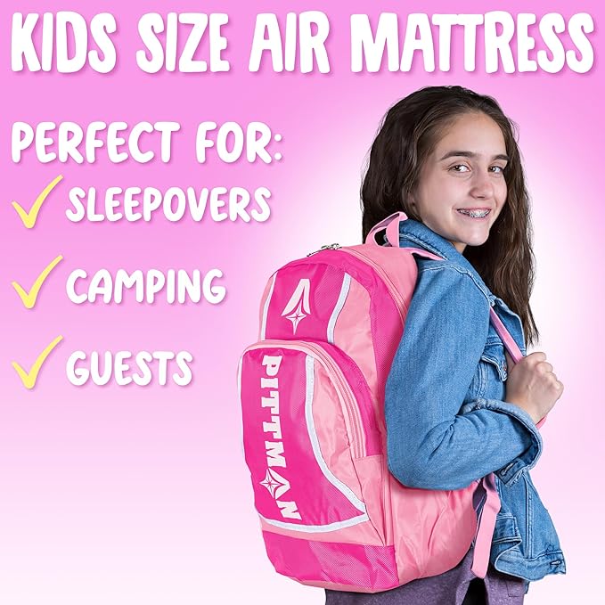 Pittman Outdoors Portable Battery Powered Air Pump with Fun Travel Backpack