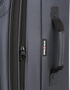 SwissGear Sion Softside Expandable Luggage, Dark Grey, Checked-Large 29-Inch