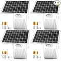 4 Pack Solar Panels for Outdoor Camera Micro USB & USB-C Solar Panel Charger, 5V 6W 4W 3W Solar Panel for Security Camera Fit for Wyze Cam V1 V2 Outdoor,Arlo Essential,Simplisafe,Eufy Cameras