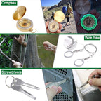 Survival Kit 35 in 1, First Aid Kit, Survival Gear, Survival Tool Gifts for Men Boyfriend Him Husband Christmas Camping, Hiking, Hunting, Fishing