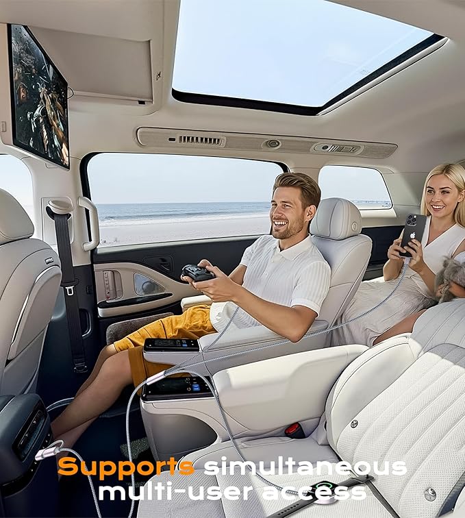 Temdan for Travel Vacation Essentials,3 in 2 USB C Cable for Apple Watch Charger/iPhone 17 Charger/Lightning,Multi Charging Cable Cord,Camping Essentials,Portable Designed for iWatch &iPhone 16-12-6FT