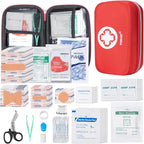 PTEROMY 300 Piece First Aid Kit, Portable Small Emergency Kits Compact 1st Aid Kit with Hard Storage Case for Car, Travel, Home, Camping, Outdoor, Hiking