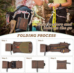 BECOJADDE 15L Small Hiking Backpack for Men Women Foldable Packable Back Pack Ultralight Hiking Daypack for Travel Camping Outdoor, Chocolate Brown