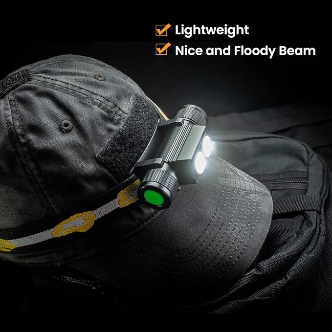 sofirn Headlamp, 1200 Lumen Rechargeable Head Lamp with Bright SST40 LED, Waterproof, for Kids and Adults, for Camping, Running, Hiking, Emergency, Outdoor, Hard Hat