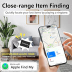 Wallet Tracker (Both iOS and Android) IP68 Bluetooth Smart Finder Card GPS Tracker for Bags Passport Works with Apple Find My (Apple MFi Certified) & Google Find My Device - Wireless Charging