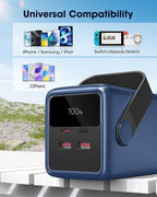 Portable Charger 80000mAh Power Bank, 22.5W Fast Charging USB C Battery Pack, 3 Outputs, LED Display & LED Light, External Huge Capacity Cell Phone Battery Bank for iPhone, Samsung, iPad, Outdoor