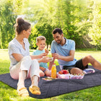 REDCAMP Large Warm Blanket with Sherpa Lining, Cold Weather Outdoor Blanket Windproof for Camping Stadium, Machine Washable 79"x 79"