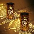 Solar Lanterns Outdoor Waterproof Flower Fairy Garden Decorations Gifts for Women Gifts for Mom Grandma Birthday Gifts Hanging Solar Lanterns Outdoor for Patio Decoration, Deck, Lawn, Passageway