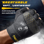 FREETOO Workout Gloves for Men, Weight Lifting Gloves with Full Palm Protection, Ultra Ventilated, Cushion Pads and Silicone Grip