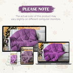 puredown® Lightweight Packable Couch Throw Soft Feather Down Throw Blanket for Indoor and Outdoor Use, 50"X70", Purple